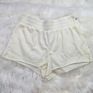 Marika Lounge‎ Shorts Comfy Elastic Waist Activewear Casual Yellow Size L